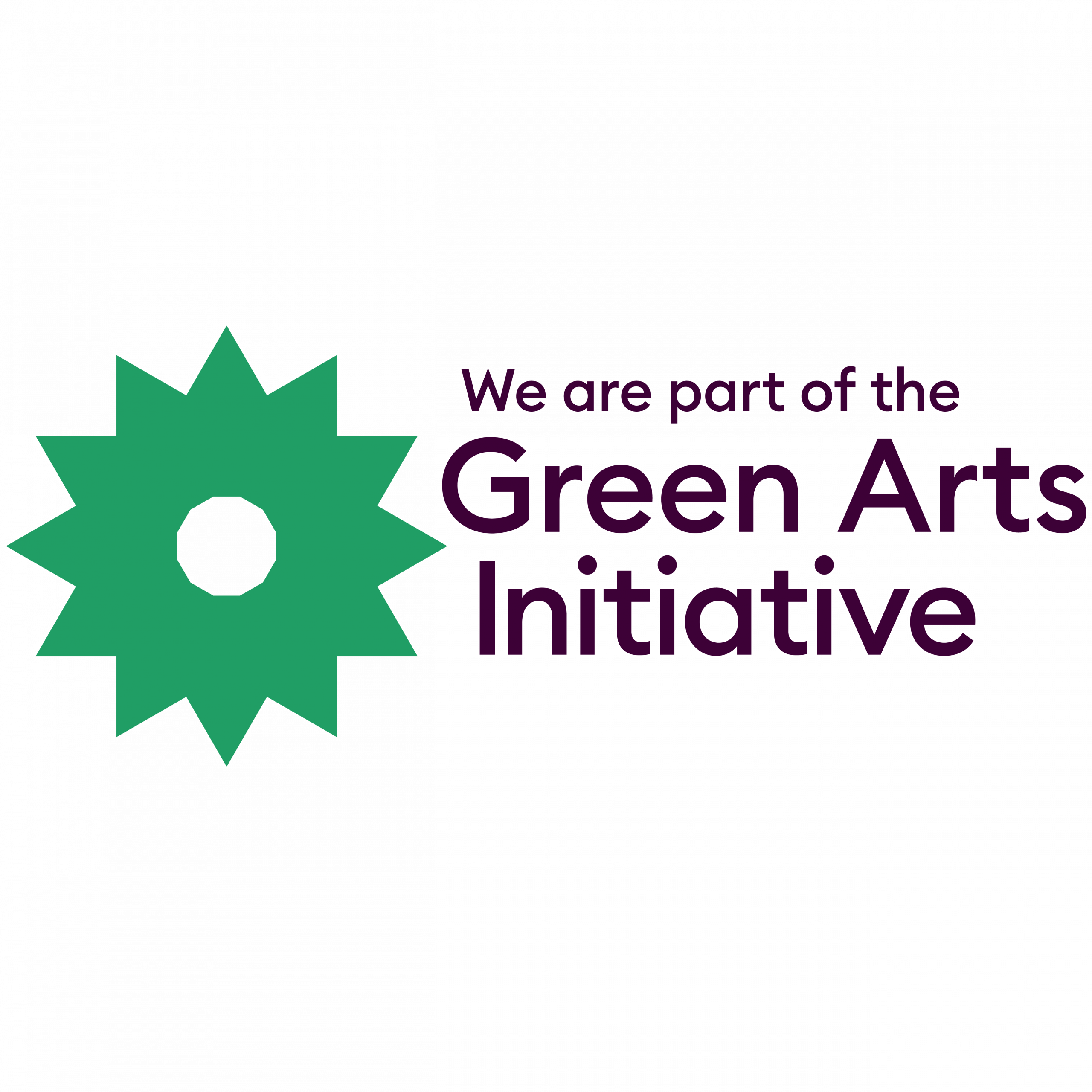 Graphic link to Green Arts Initiative website 